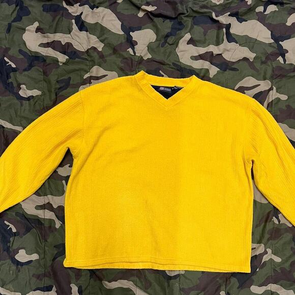 Vintage yellow fleece pullover - Picture 3 of 5